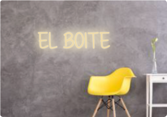 Custom text: EL BOITE